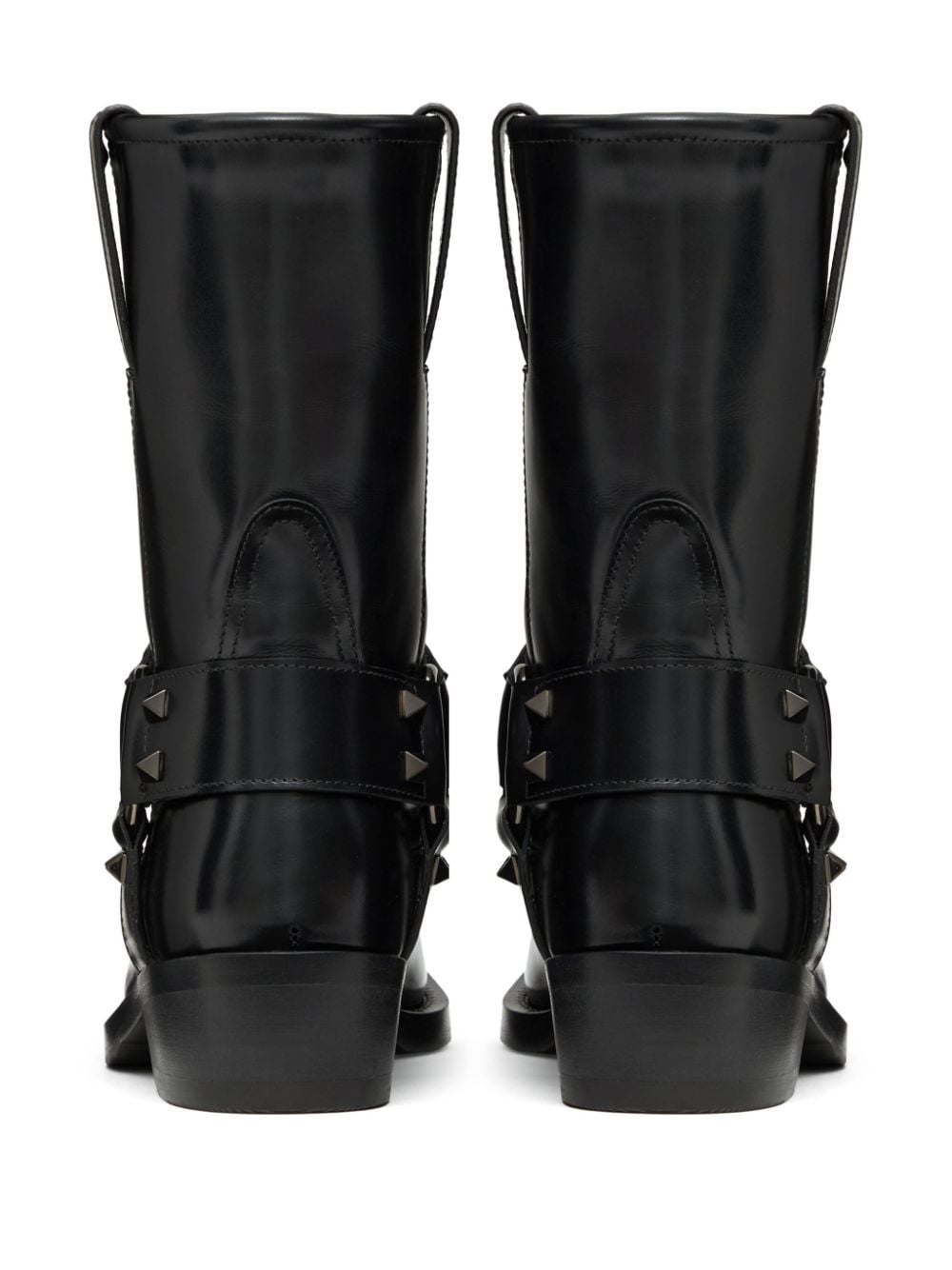 Valentino Garavani Rockstud Biker Ankle Boots