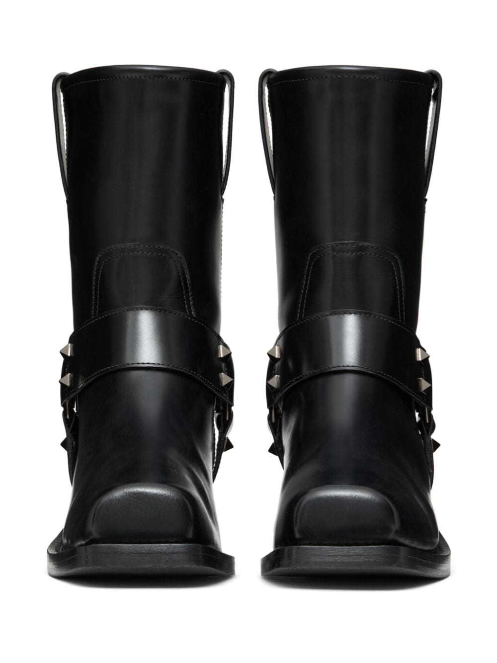 Valentino Garavani Rockstud Biker Ankle Boots