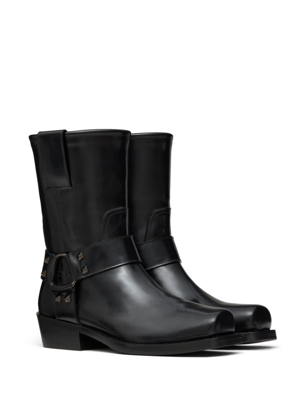 Valentino Garavani Rockstud Biker Ankle Boots