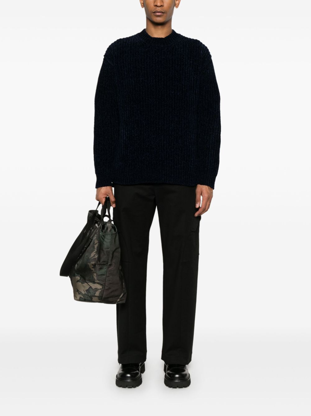 Junya Watanabe Crew Neck Sweater In Blue