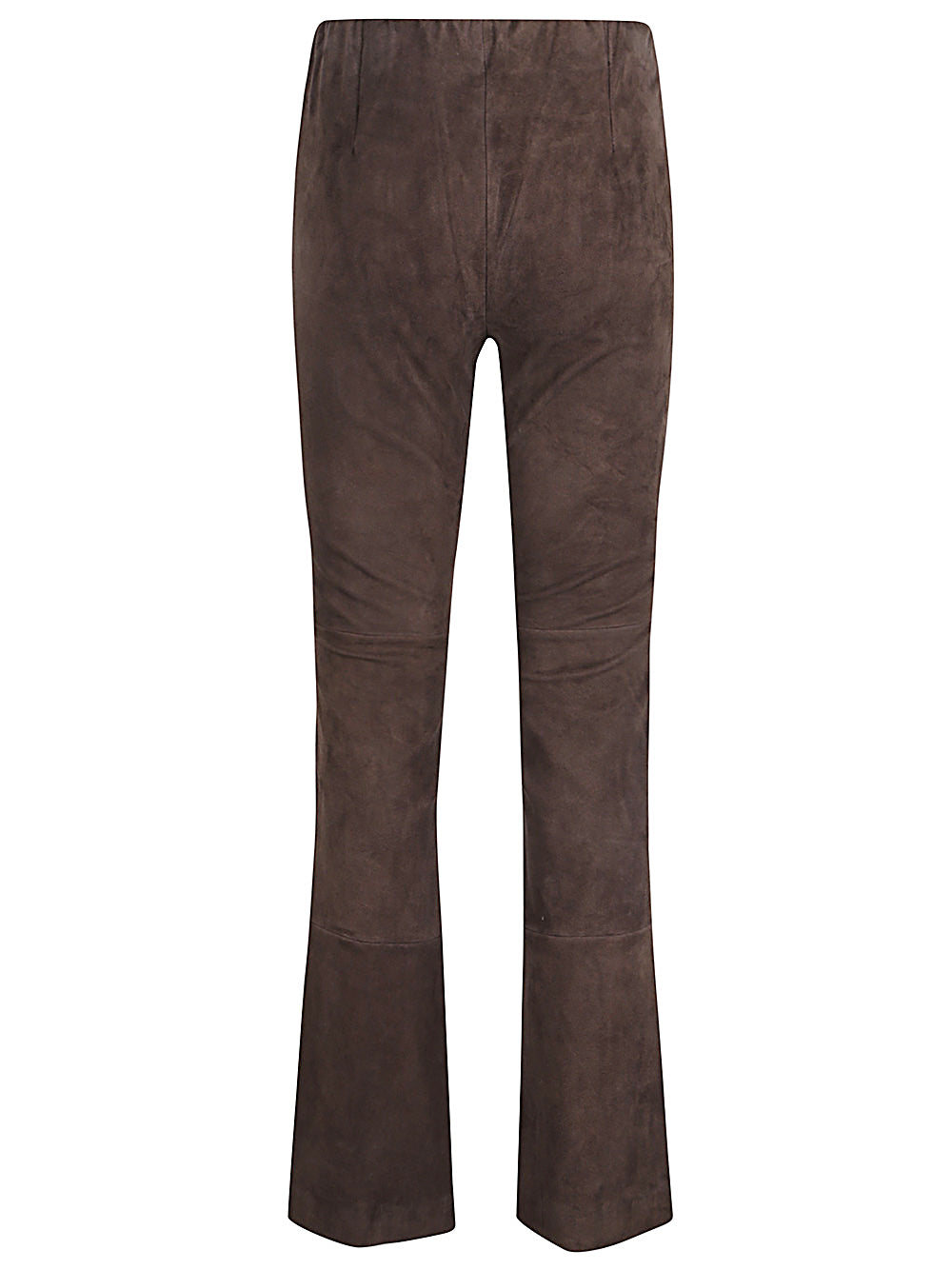 Via Masini 80 Leather Trousers Brown