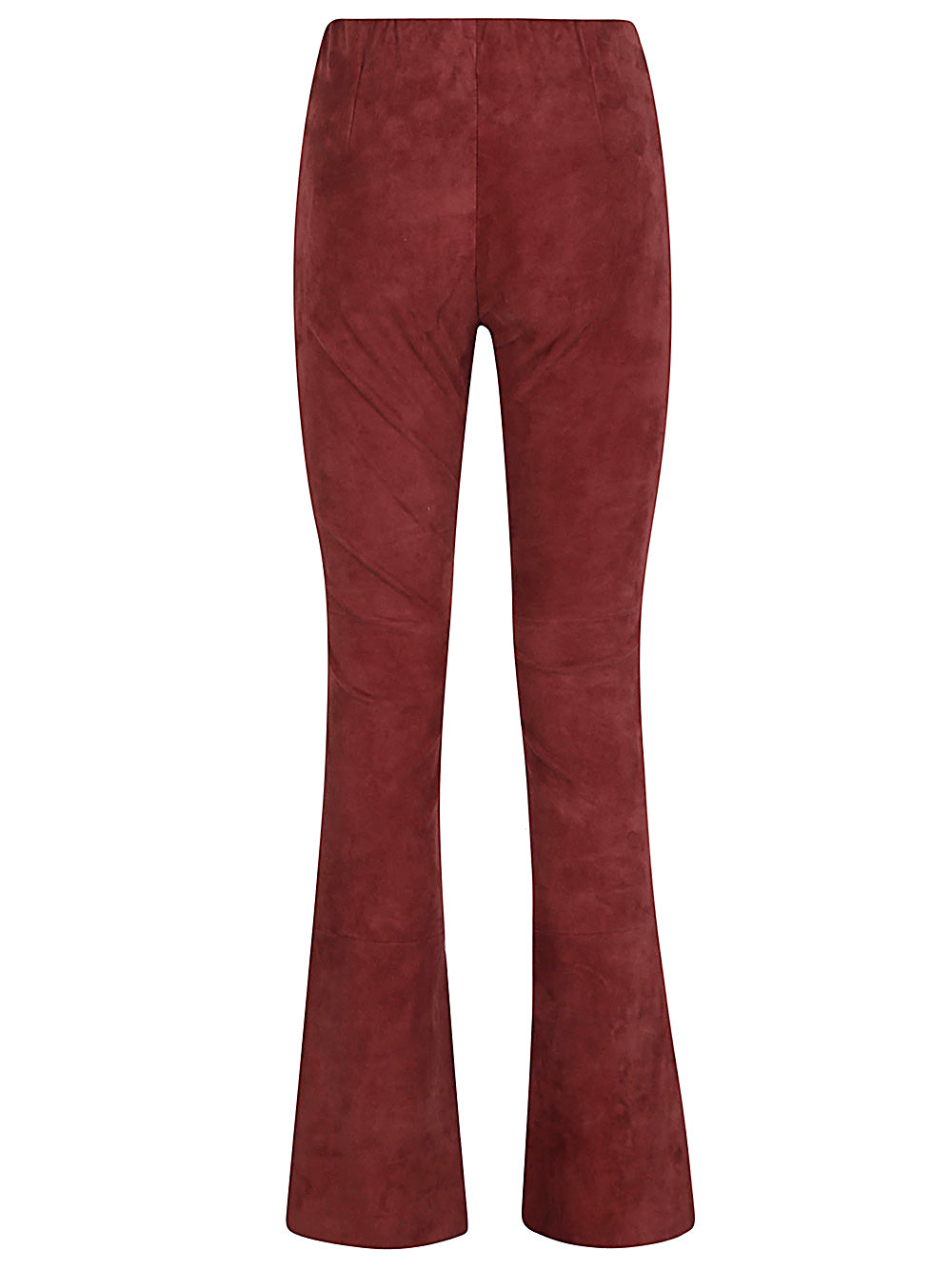 Via Masini 80 Leather Trousers Magenta