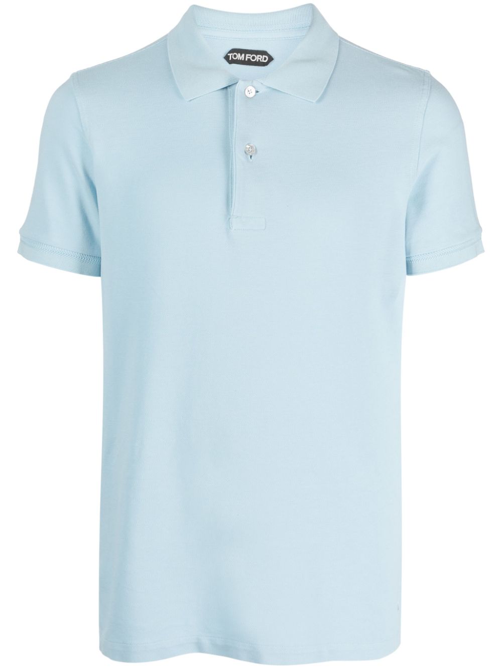 Tom Ford Clear Blue Cotton Pique Polo Shirt