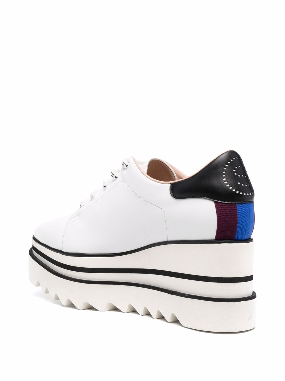 Stella McCartney White Sneak-Elyse Platform Shoes