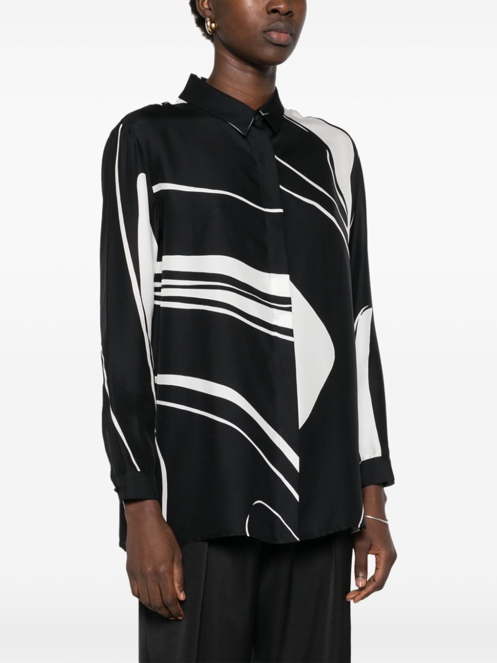 Gianluca Capannolo SIlk Shirt In Black