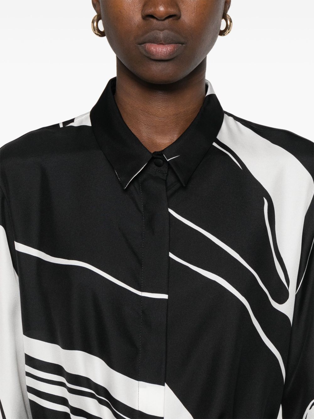 Gianluca Capannolo SIlk Shirt In Black