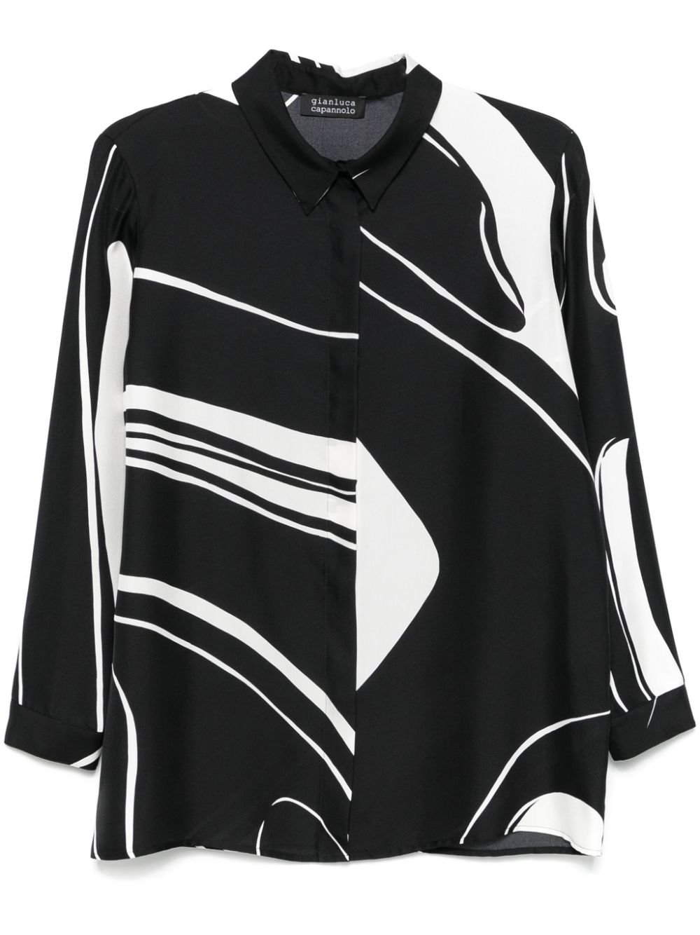 Gianluca Capannolo SIlk Shirt In Black