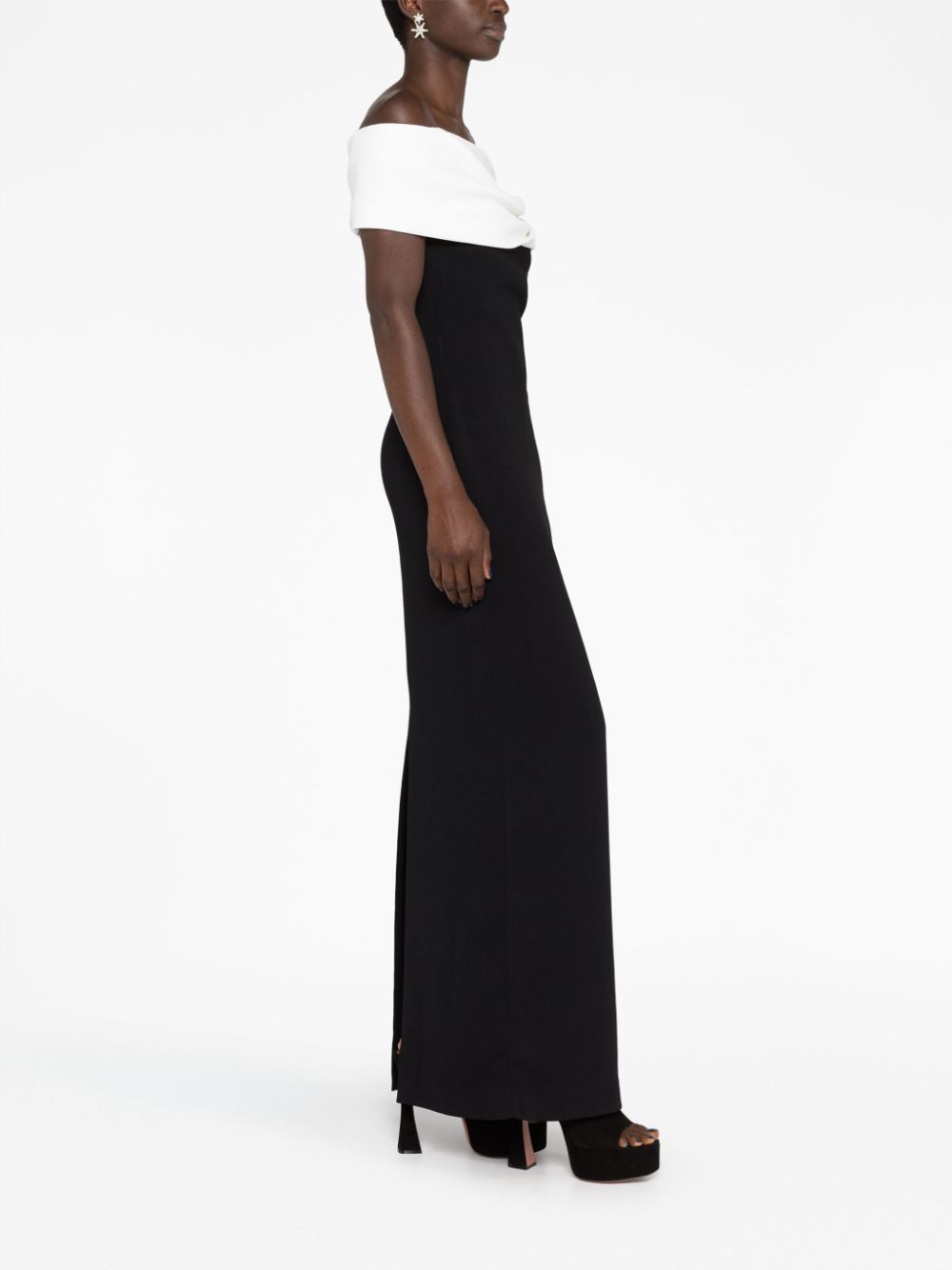 Solace London Eva 0ff-shoulder Maxi Dress