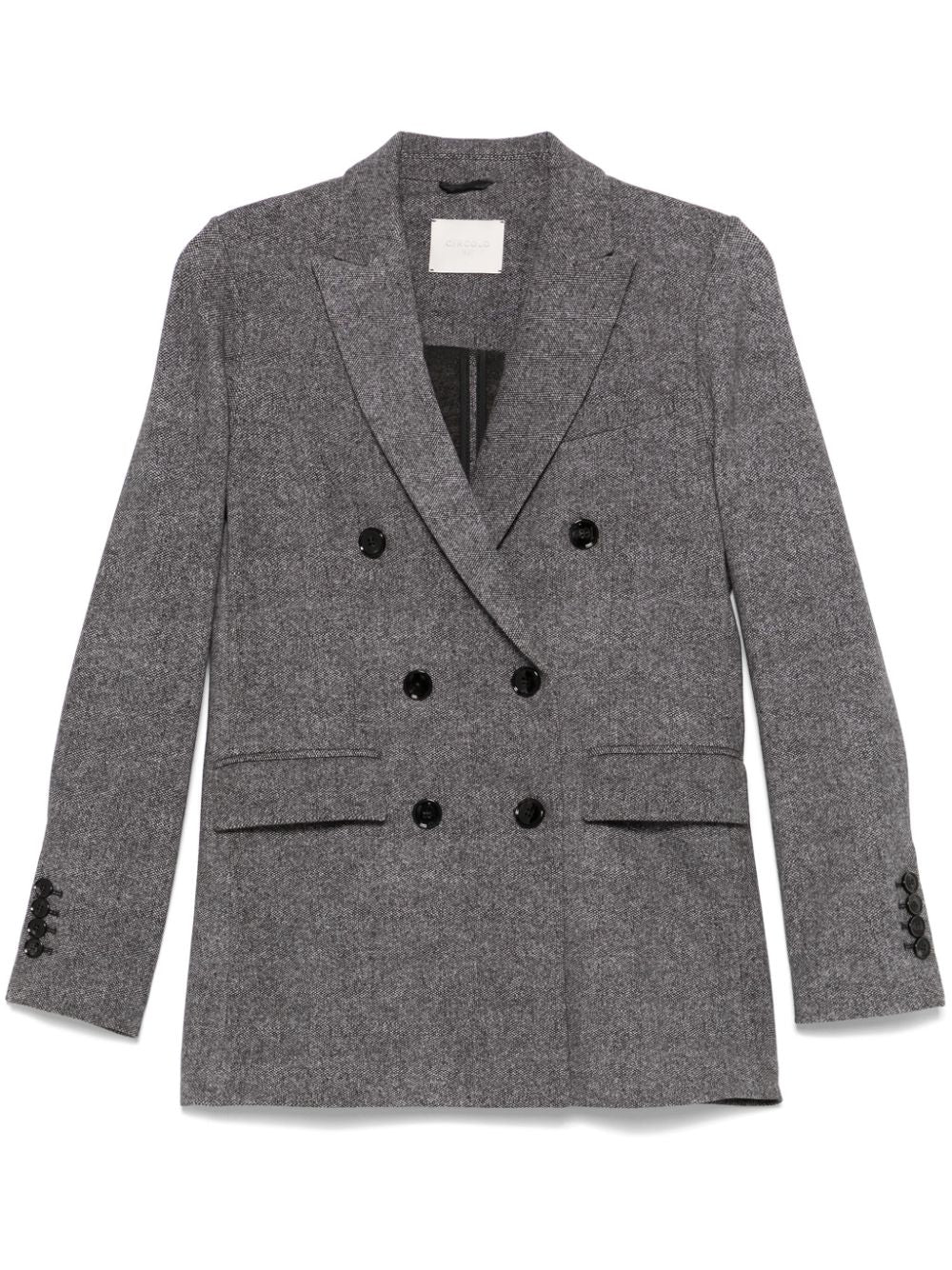 Circolo 1901 Cotton Blend Double Breasted Jacket Grey