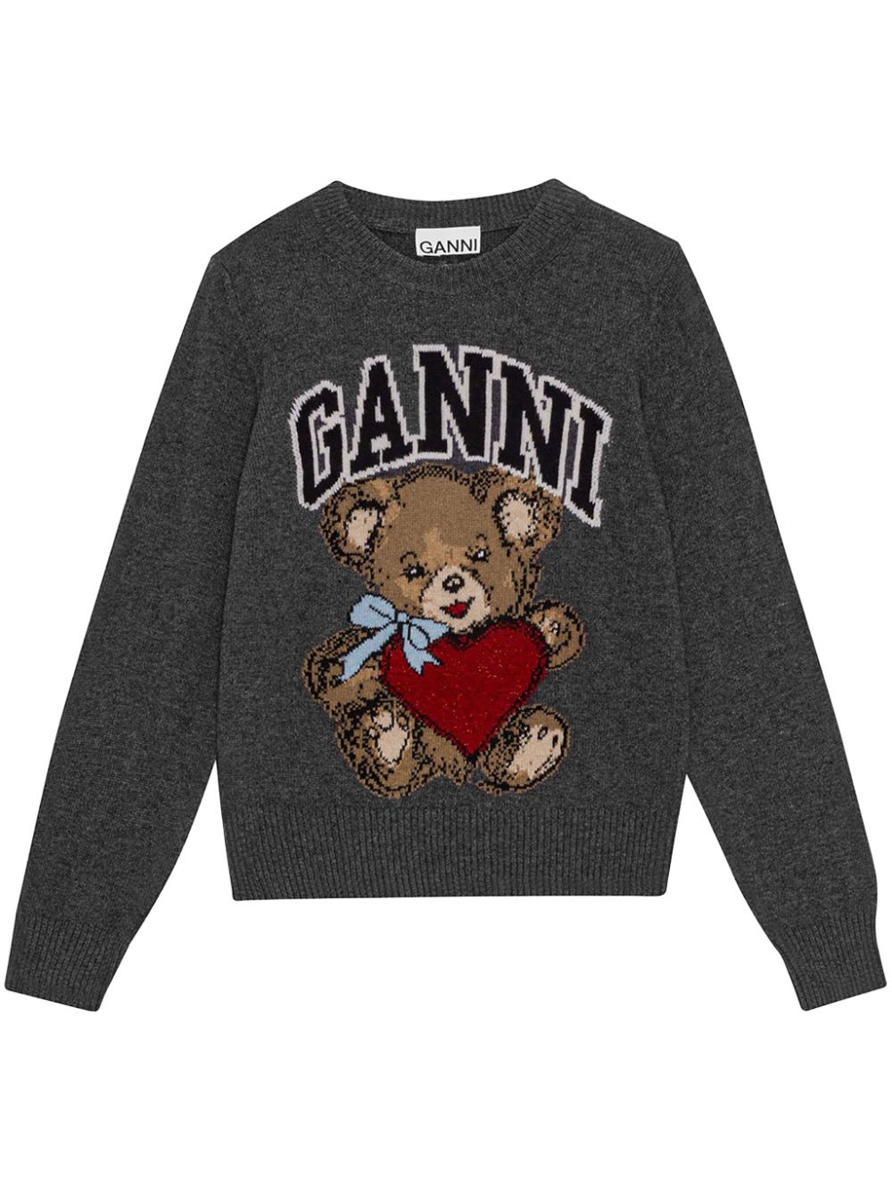 GANNI Wool Sweater Grey