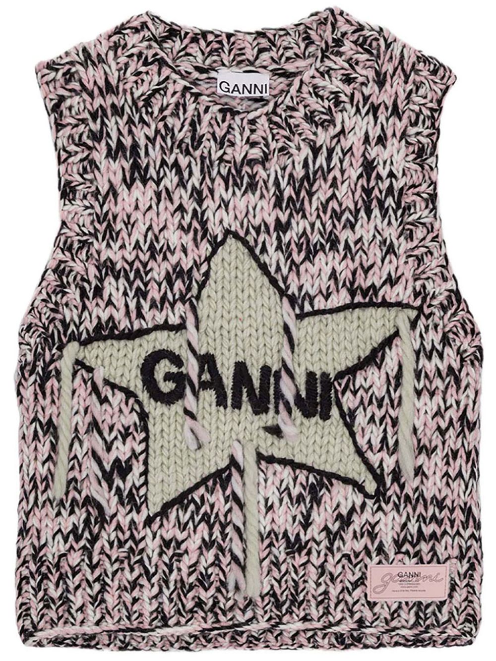 GANNI Sweater Vest Pink