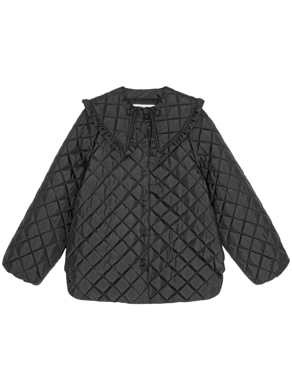 GANNI Black Ripstop Quilt Jacket