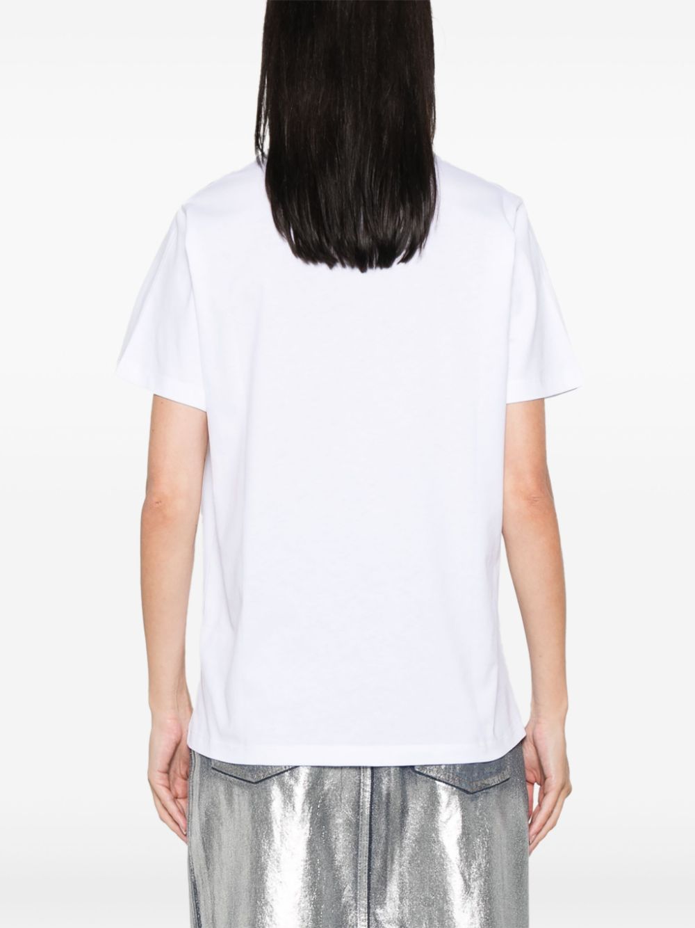 GANNI Graphic T-shirt In White