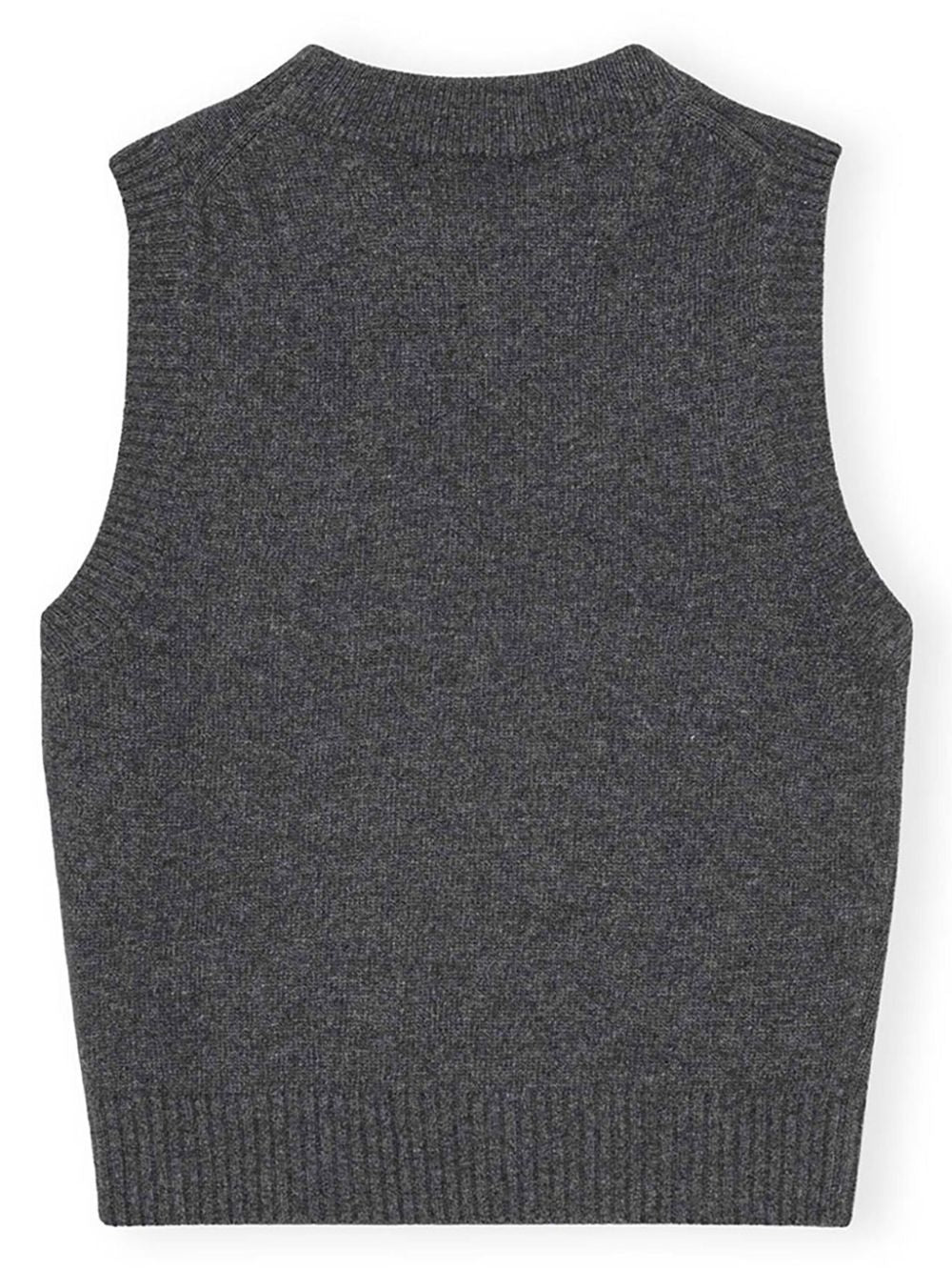 GANNI Sweater Vest Grey