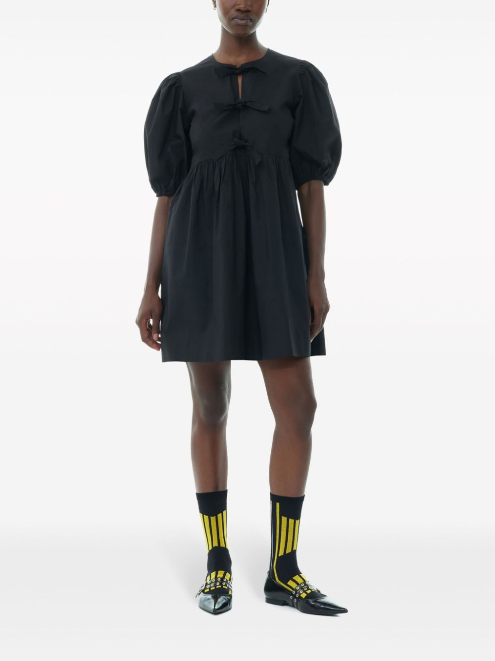 GANNI Mini Dress In Black