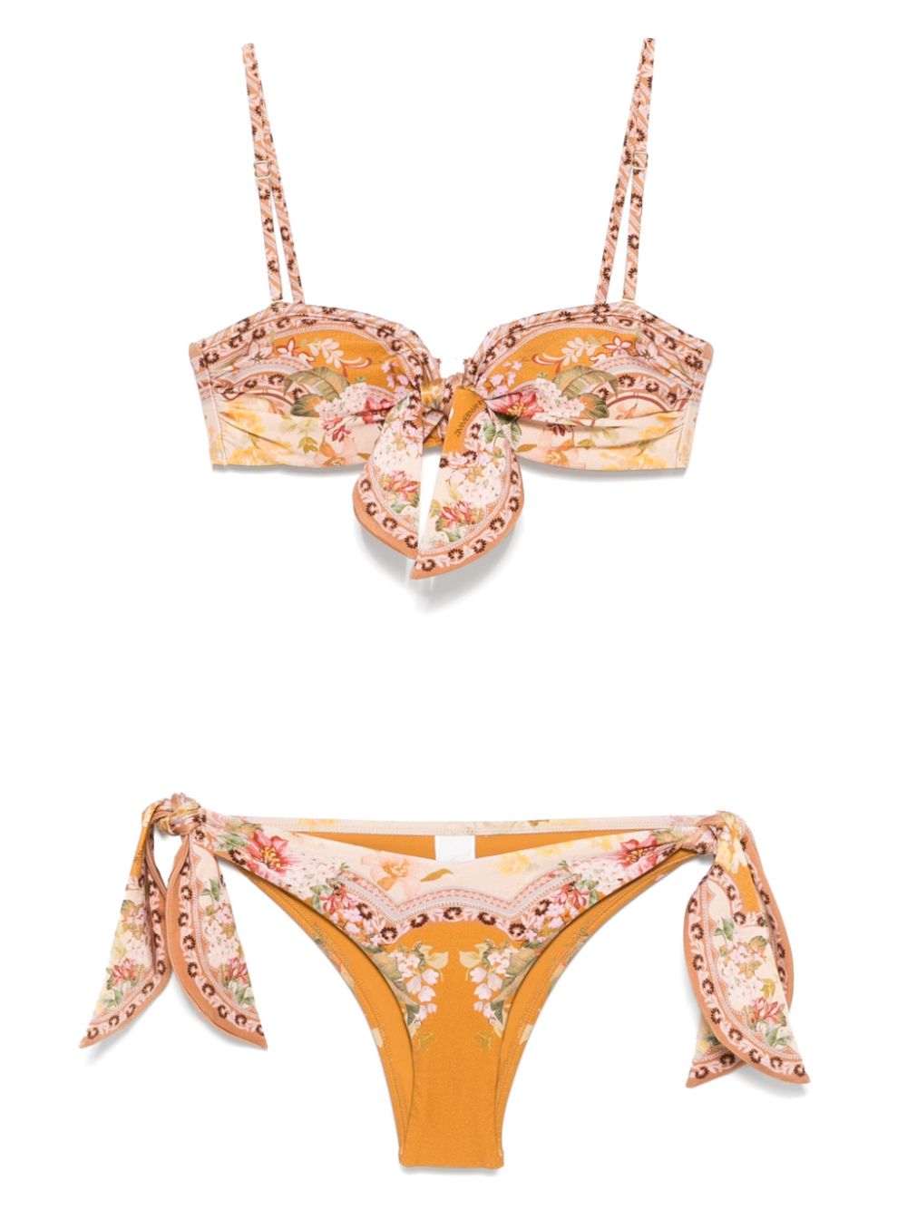 Zimmermann Wylie Bikini Set Orange/Multicolor