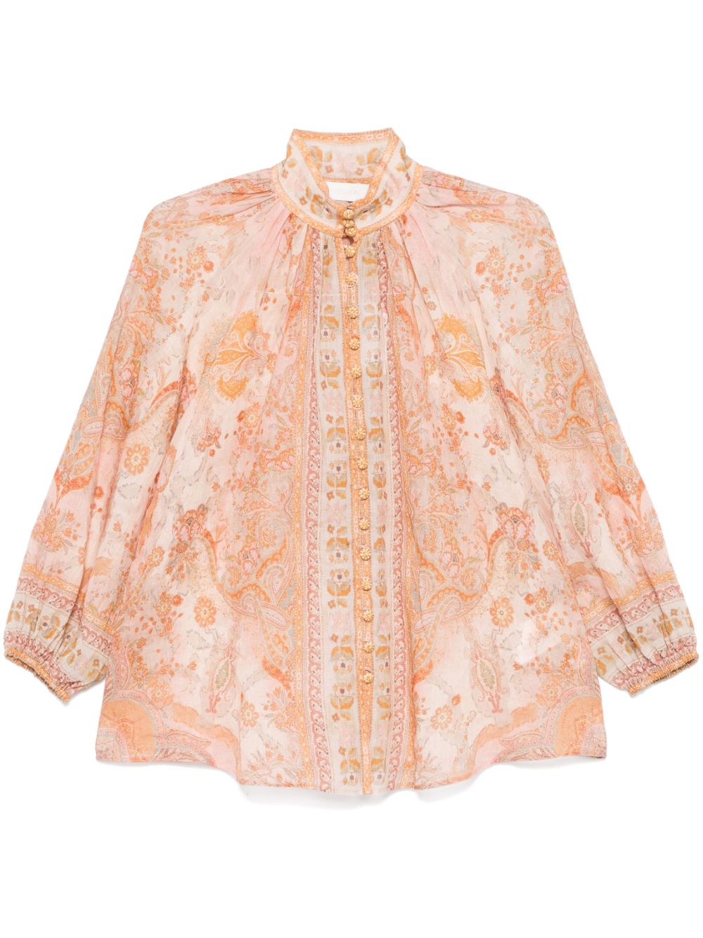 Zimmermann Acacia Billow Shirt Multicolor