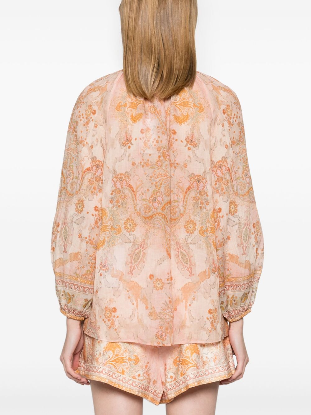 Zimmermann Acacia Billow Shirt Multicolor