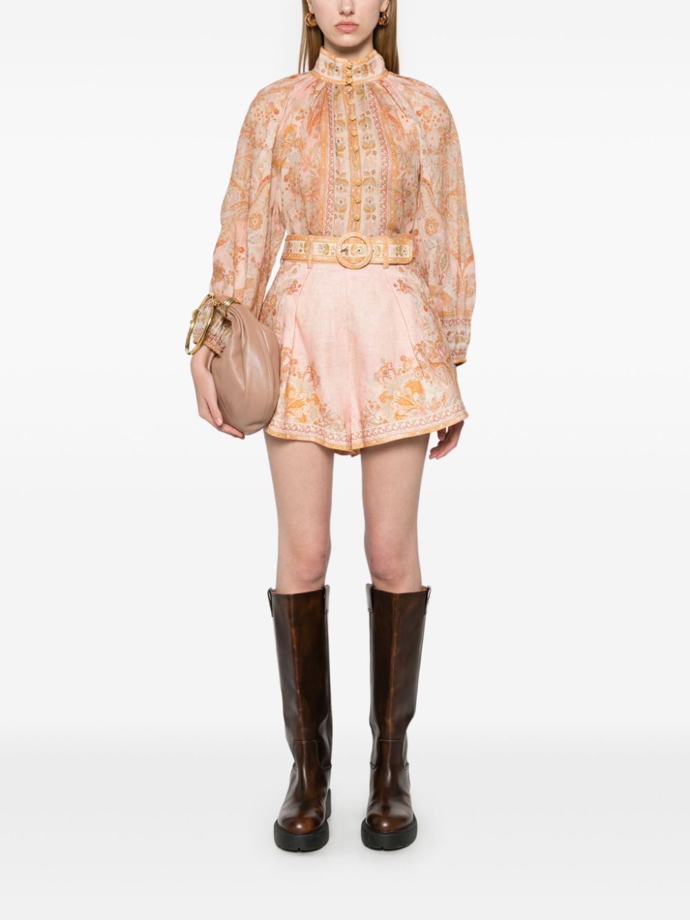 Zimmermann Acacia Billow Shirt Multicolor