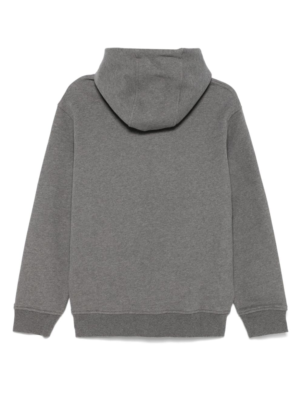 Emporio Armani Logo Medium Grey Cotton Jersey Hoodie