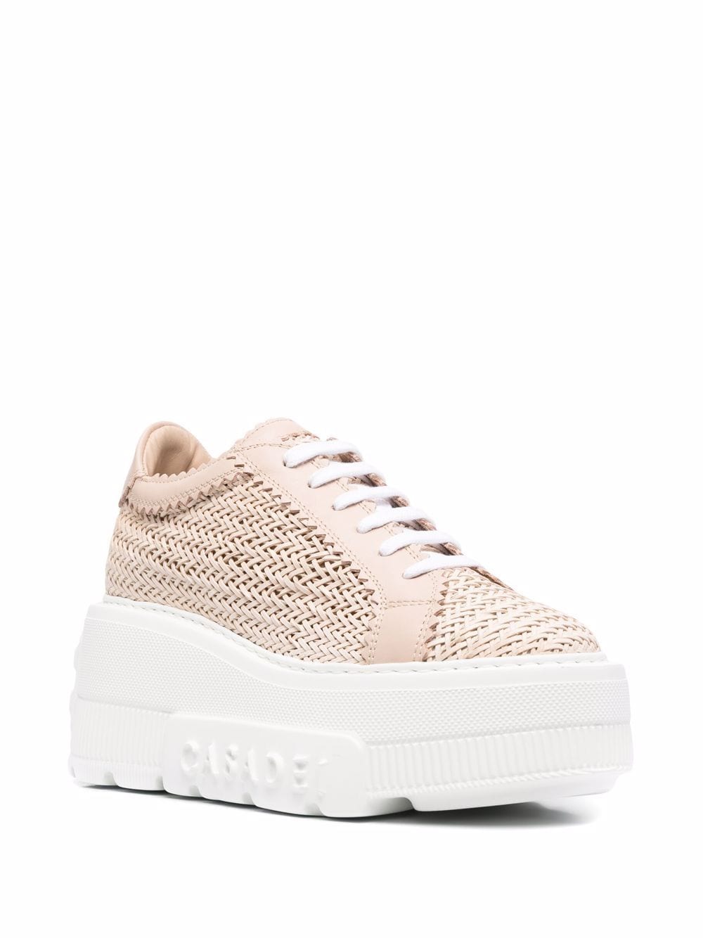 Casadei Leather Platform Sneakers Pink