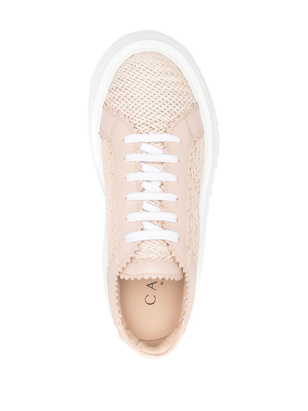 Casadei Leather Platform Sneakers Pink