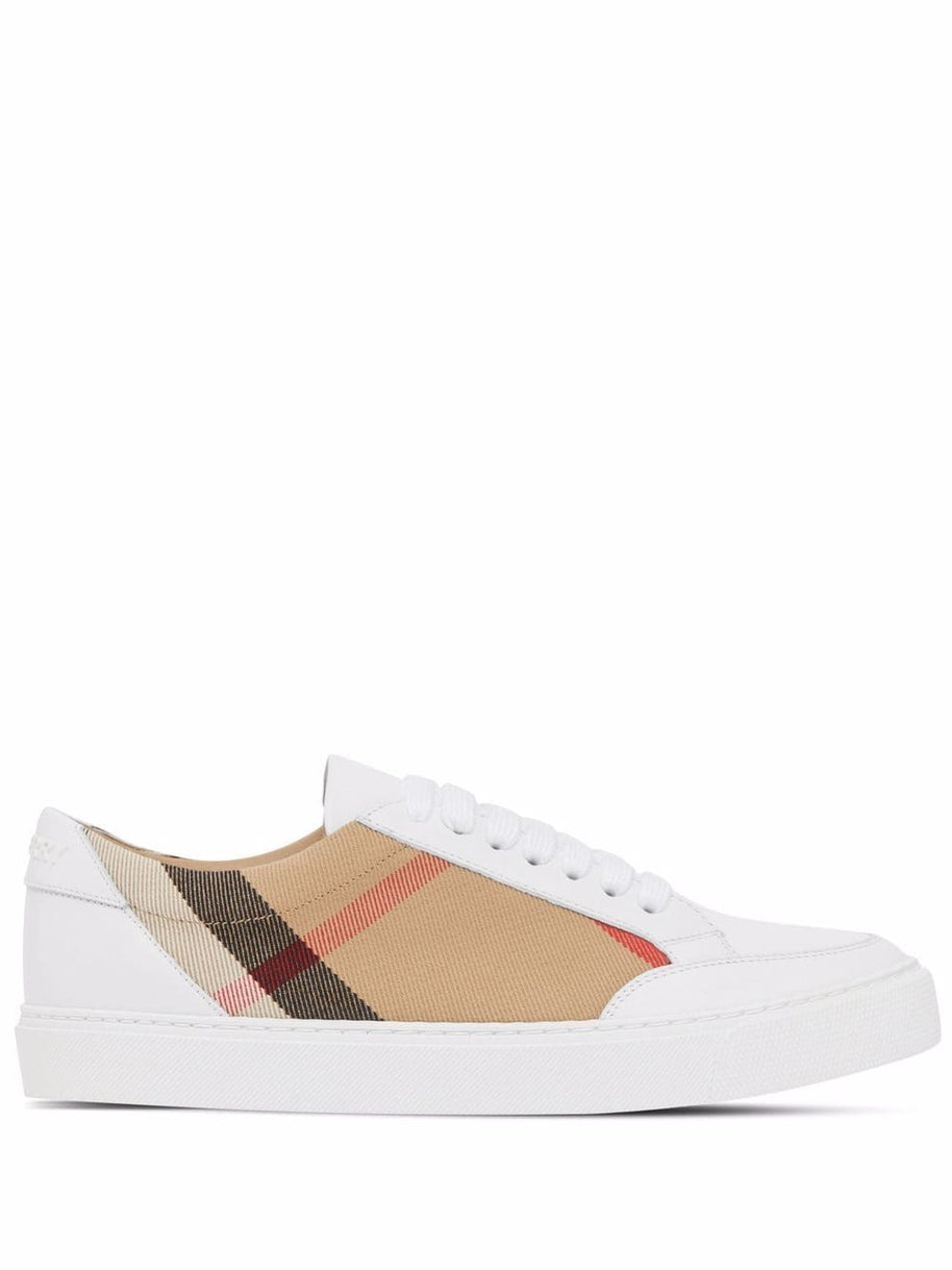 Burberry Check Sneakers White