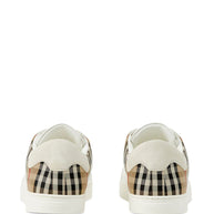 Burberry Stevie Vintage Check Sneakers White