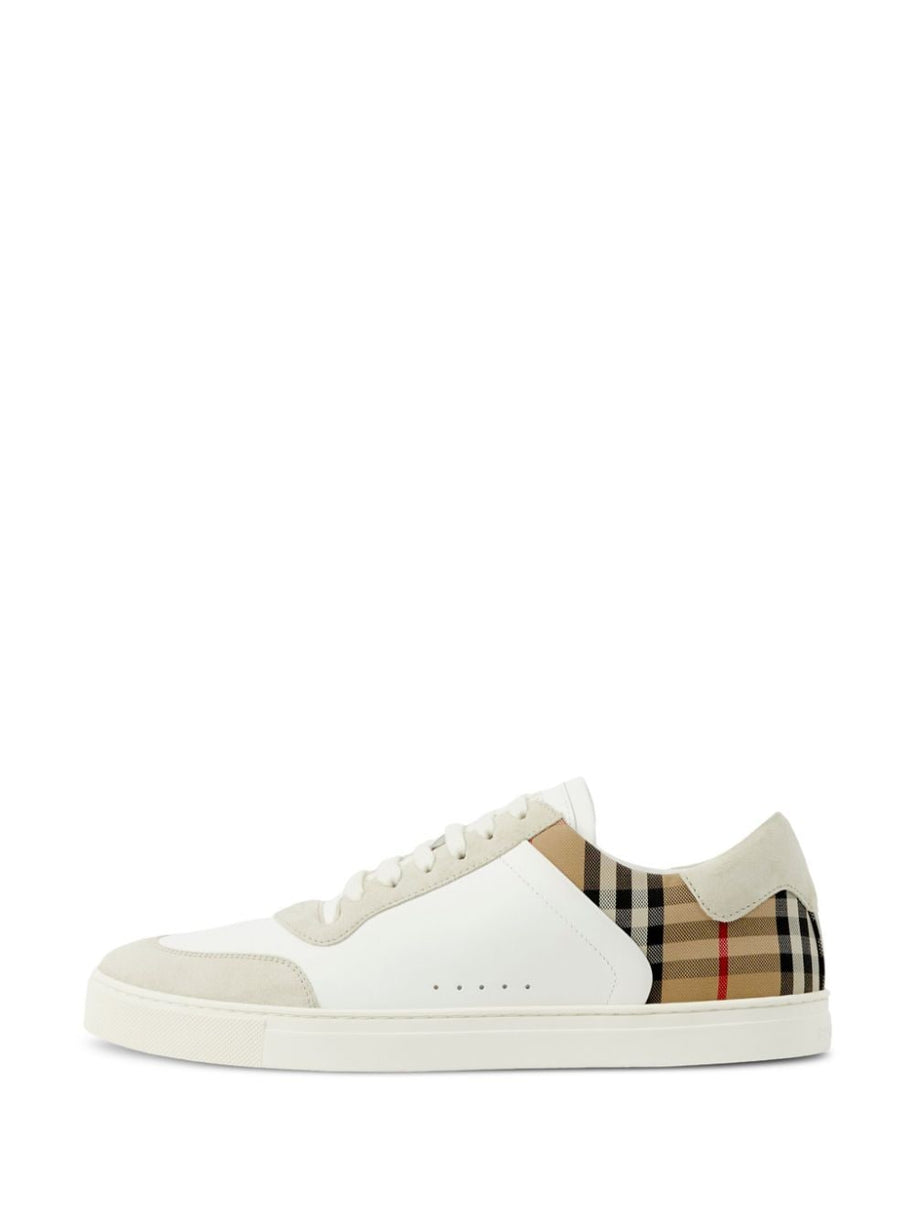 Burberry Stevie Vintage Check Sneakers White