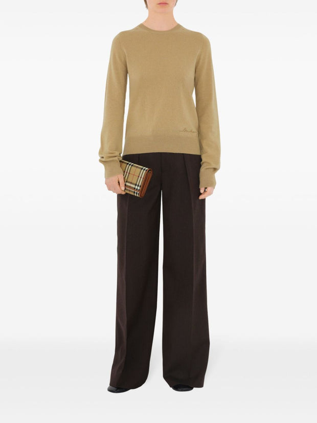 Burberry Hannah Wallet On Chain - Beige