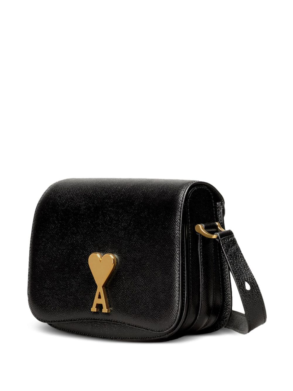 Ami Paris Black Leather Paris Paris Bag