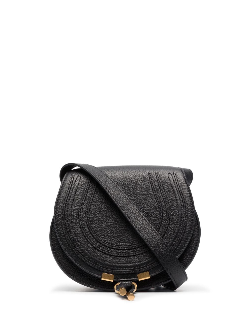 Chloè Small Marcie Saddle Bag In Black