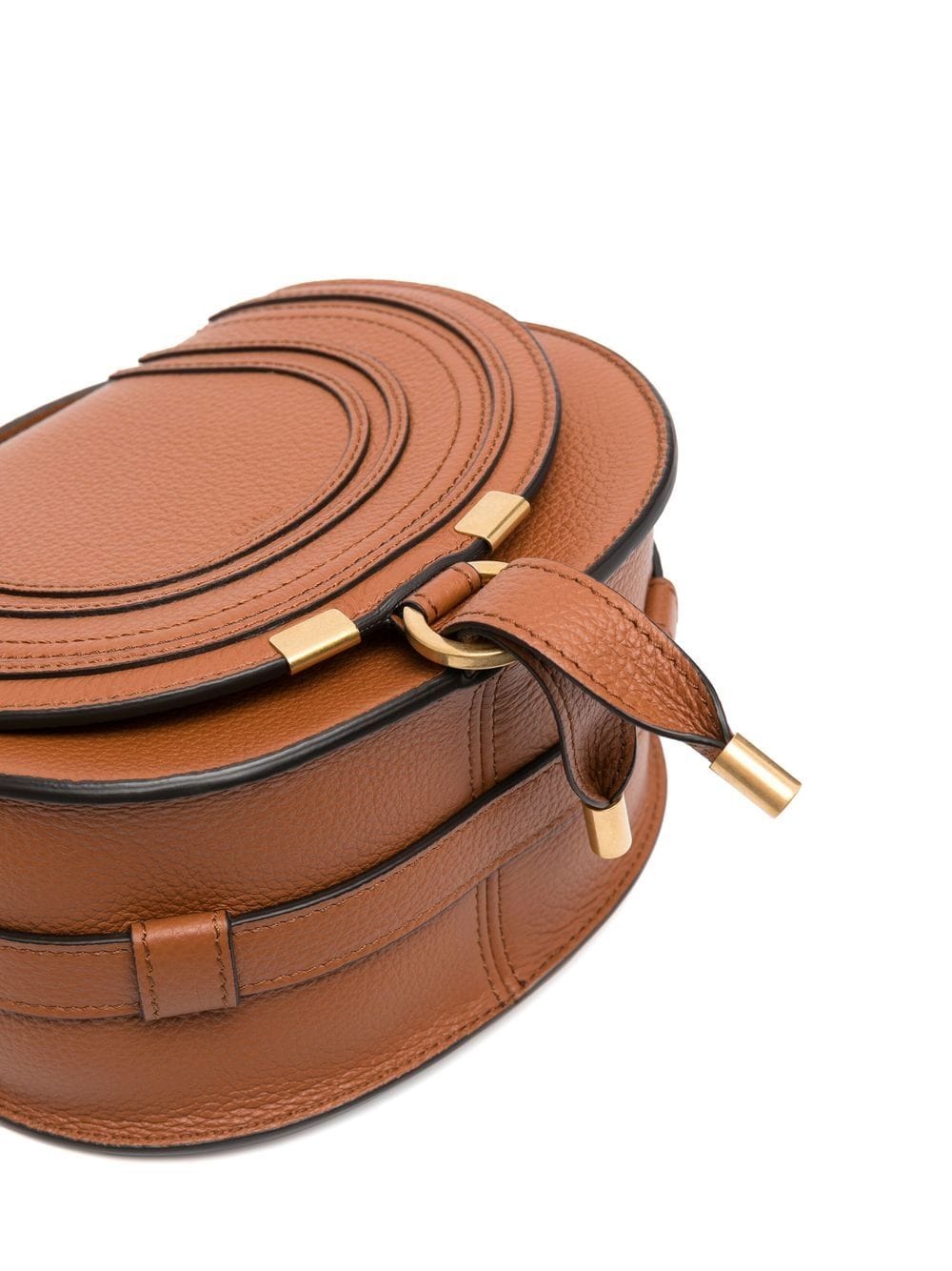 Chloè Small Marcie Saddle Bag In Brown