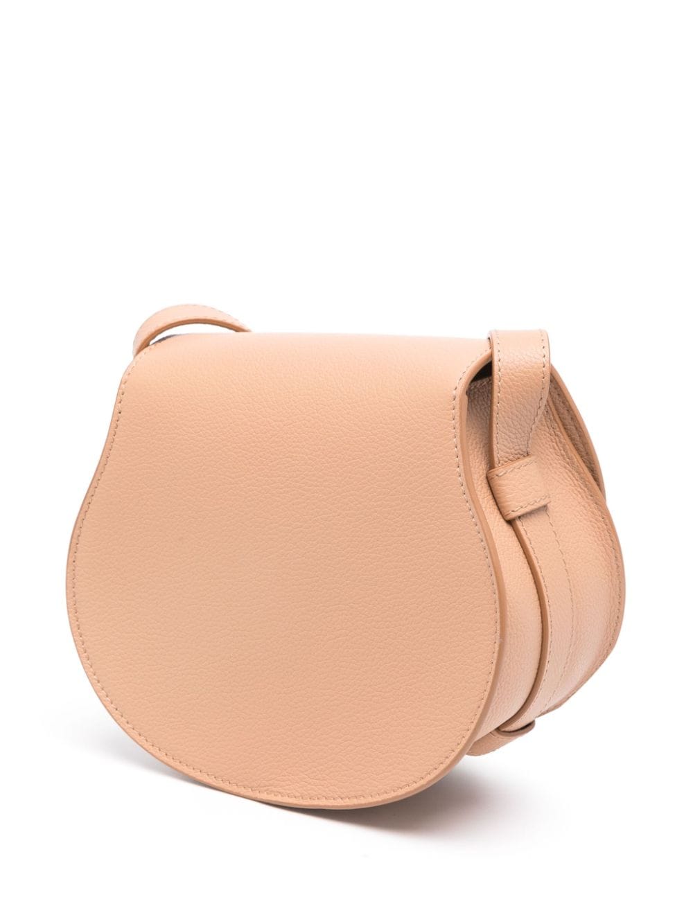 Chloè Small Marcie Saddle Bag In Beige