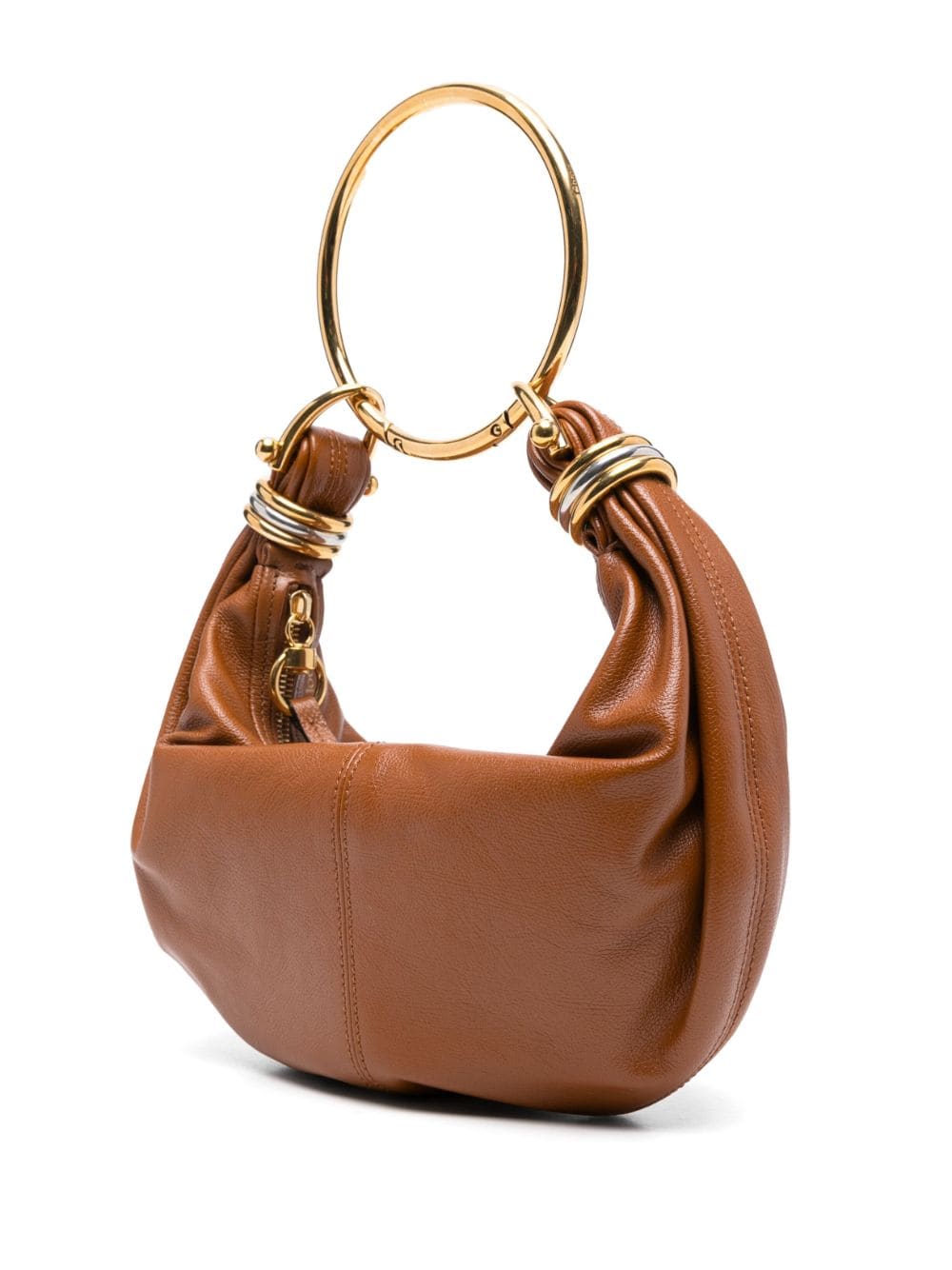 Chloè Small Bracelet Bag In Brown