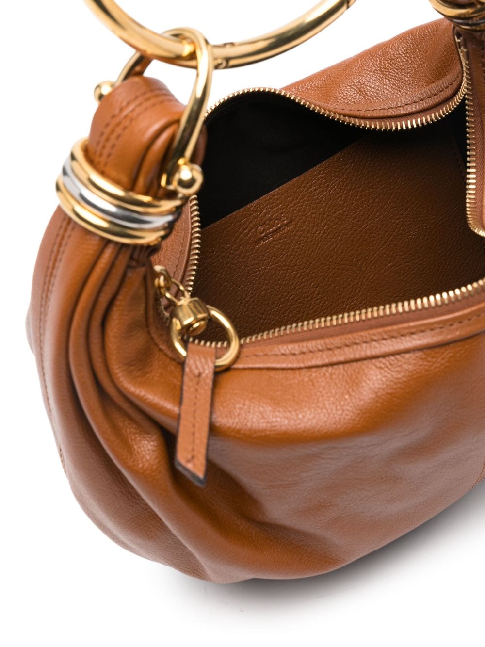 Chloè Small Bracelet Bag In Brown