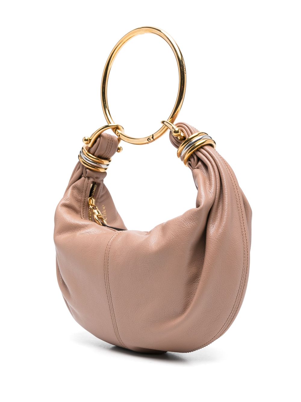 Chloè Small Bracelet Handbag In Dusty Pink