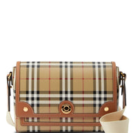 Burberry Note Medium Crossbody Bag In Leather Brown