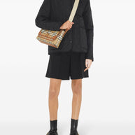 Burberry Note Medium Crossbody Bag In Leather Brown
