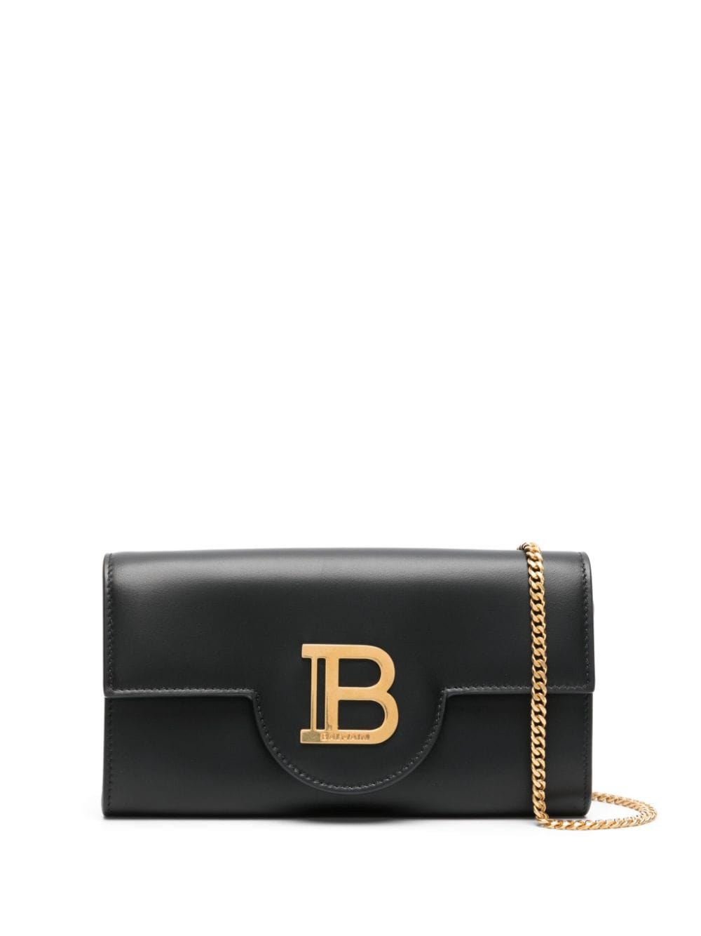 Balmain Black B-Buzz Wallet With Chain Shoulder Strap