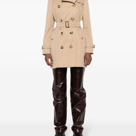 Burberry Short Kensington Heritage Cotton Trench Coat