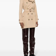 Burberry Short Kensington Heritage Cotton Trench Coat