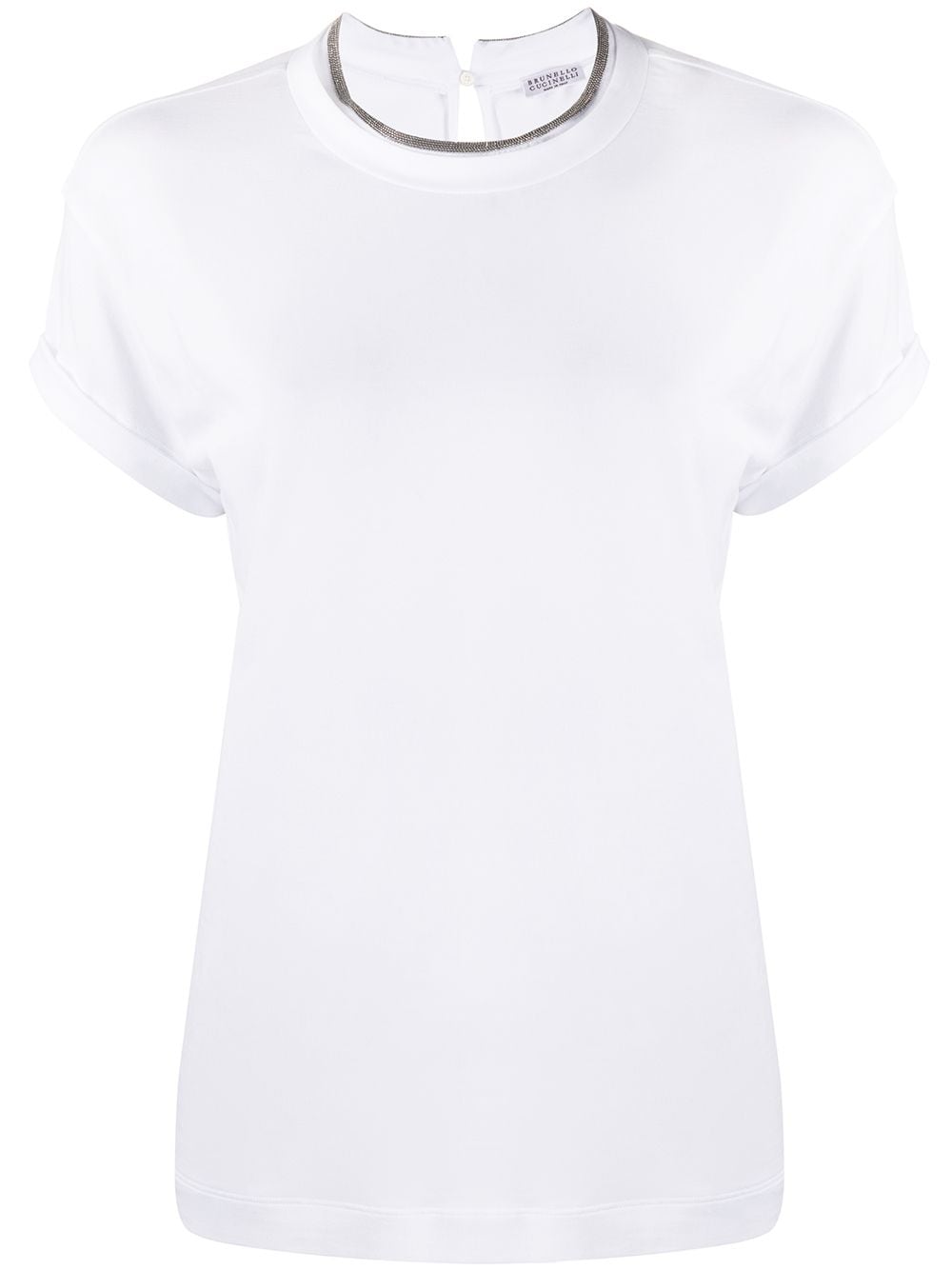 Brunello Cucinelli White Cotton T-Shirt