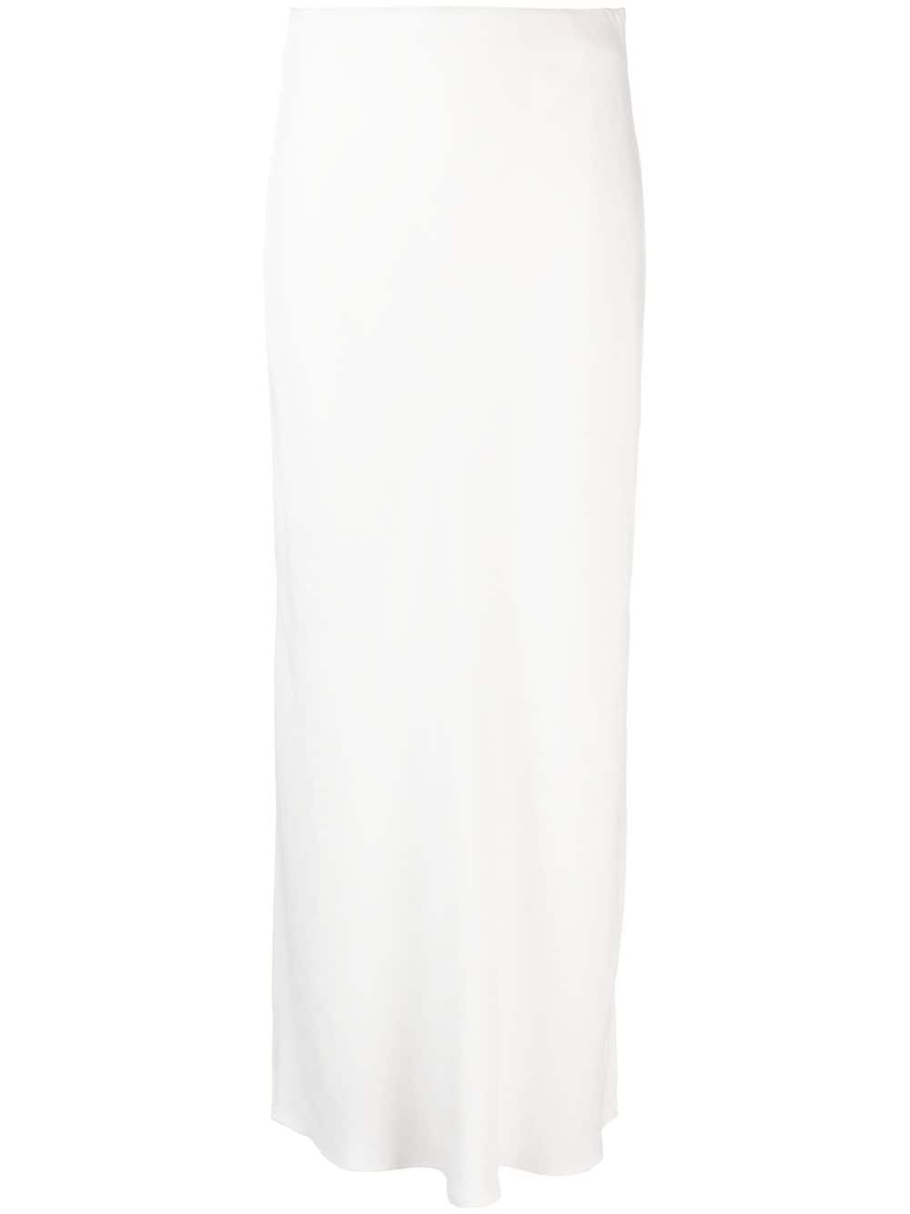 Brunello Cucinelli High Waist Midi Skirt White