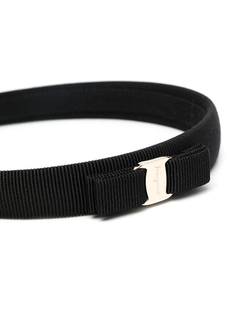 Ferragamo Hair Band In Black