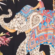 Ferragamo Silk Graphic Print Scarf In Black