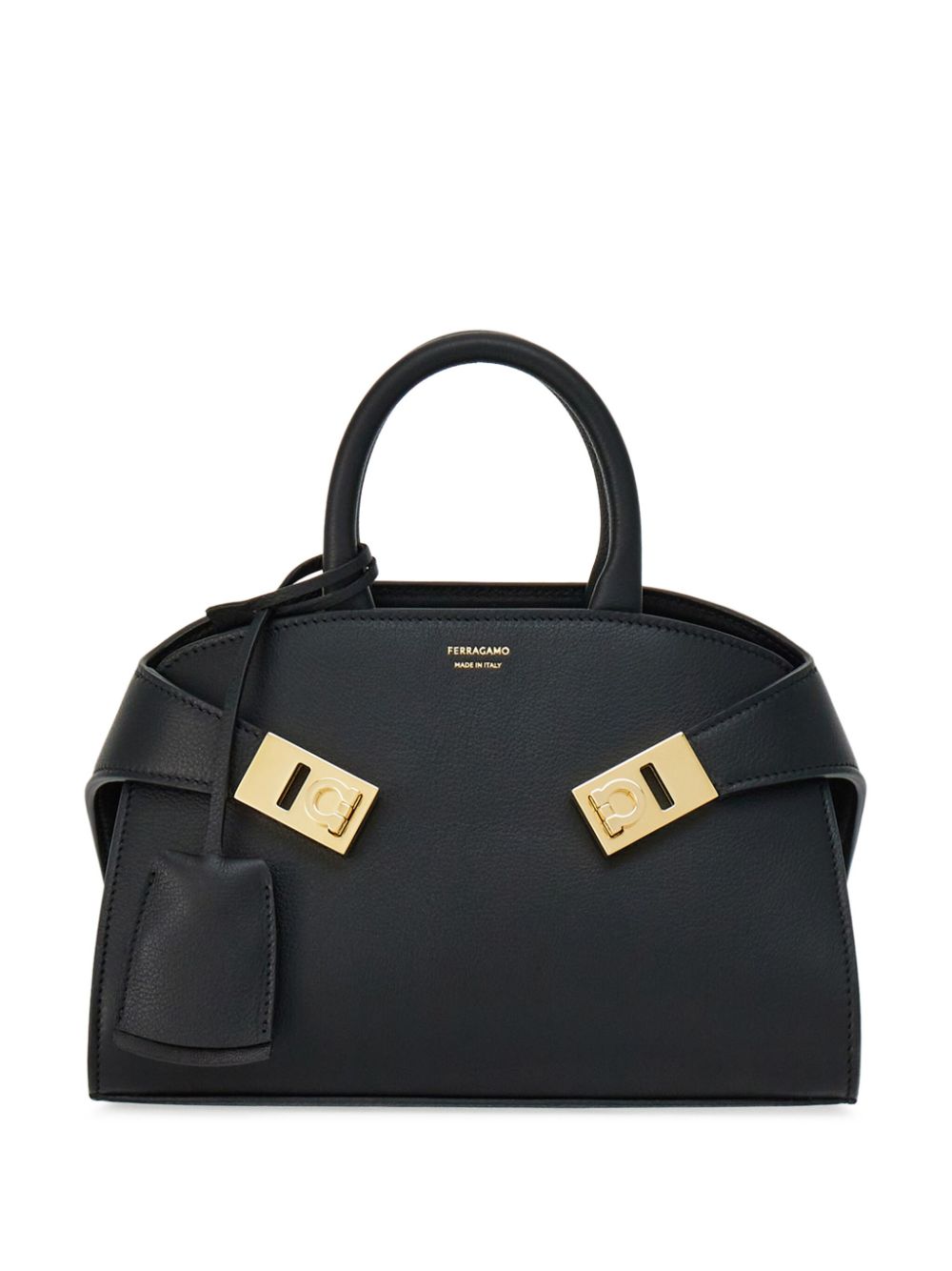 Ferragamo Hug Shoulder Bag In Black