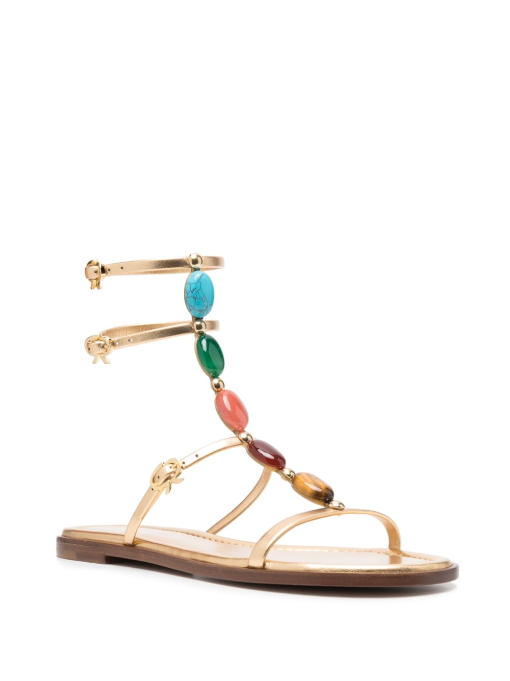 Gianvito Rossi Shanti 05 Sandals Golden