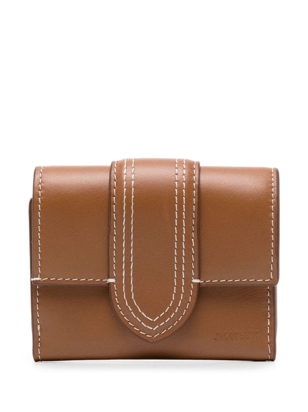JACQUEMUS Le Bambino Leather Wallet - Leather Brown