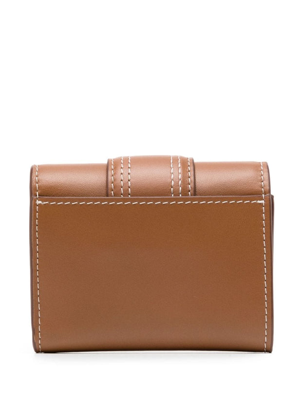 JACQUEMUS Le Bambino Leather Wallet - Leather Brown